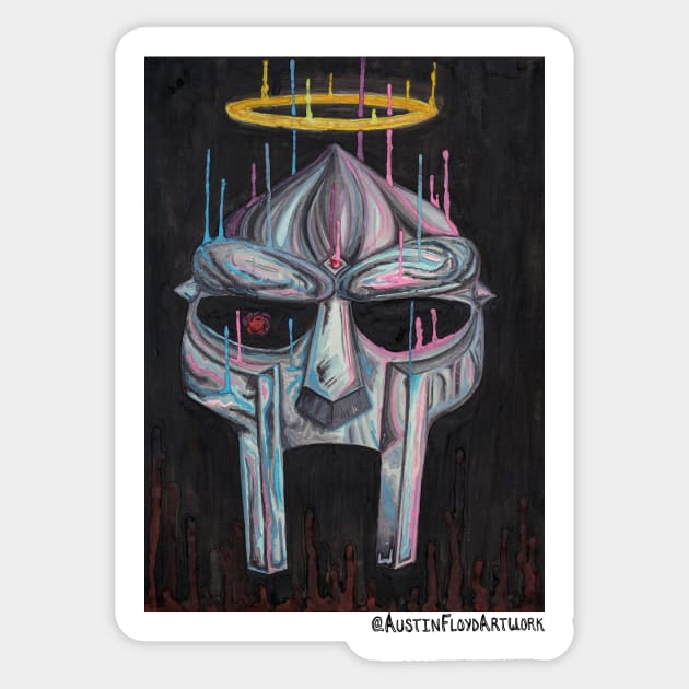 MF DOOM Sticker by Austin Floyd Artwork